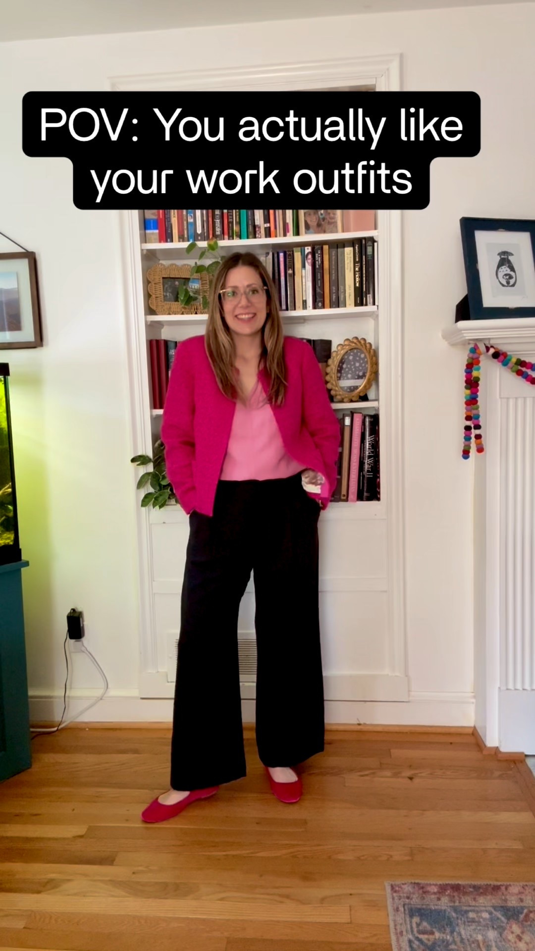 Did I steal this old J.Crew blazer from my mom's closet?! We'll never know. 

These pleated trousers are great, I got them in a short  

#LTKootd #LTKWorkwear