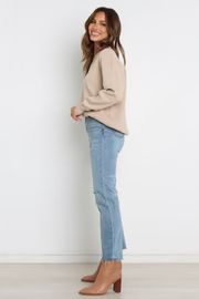 Carla Knit Sweater - Beige | Petal & Pup (US)