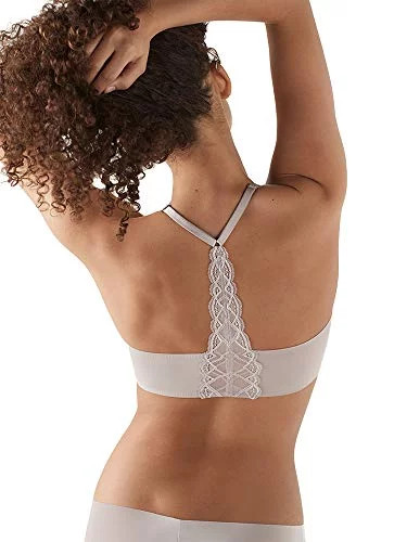 True Body Triangle Lace Racerback Bra - Walmart.com | Walmart (US)