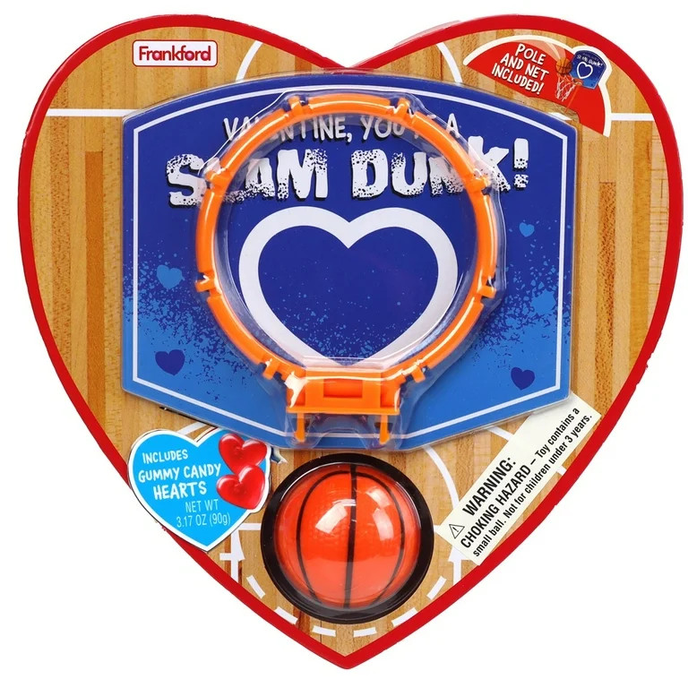 Frankford Valentine's Basketball Heart with Gummy Candy 3.17oz | Walmart (US)