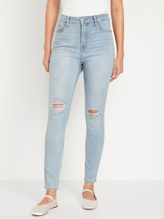 Extra High-Waisted Rockstar 360° Stretch Super-Skinny Jeans | Old Navy (US)