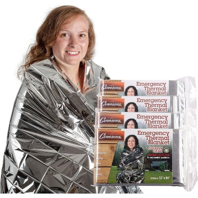 Grizzly Gear Emergency Mylar Blanket 4 Pack- 7' x 4' 1/3" Thermal Weatherproof Survival Gear- Dur... | Target