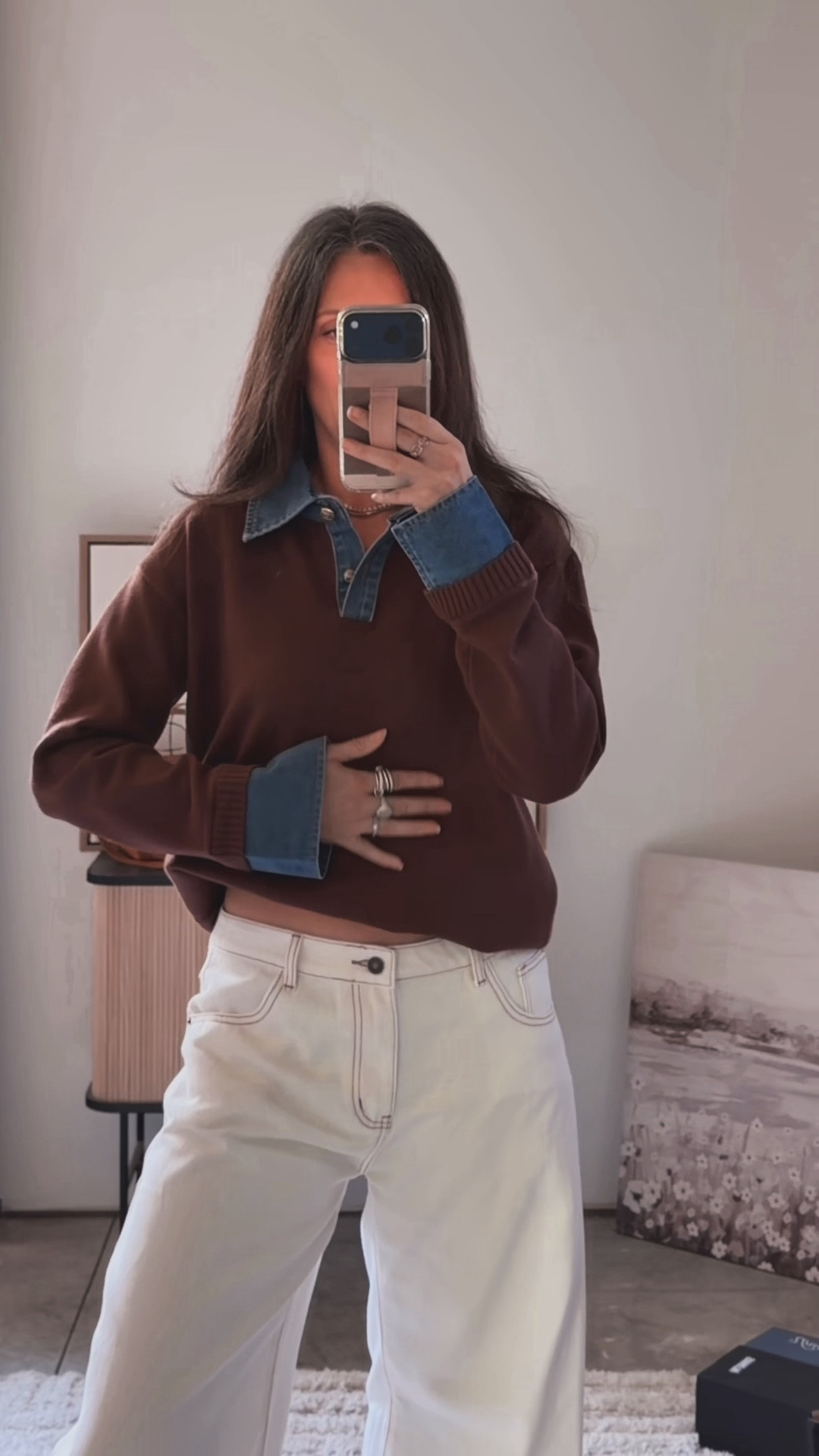 Wearing the size small sweater. I love the look of the denim!

#LTKSaleAlert #LTKOver40 #LTKSeasonal