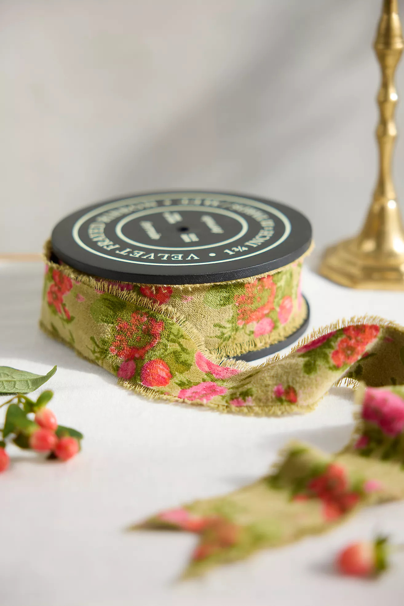 Floral Velvet Ribbon | Anthropologie (US)