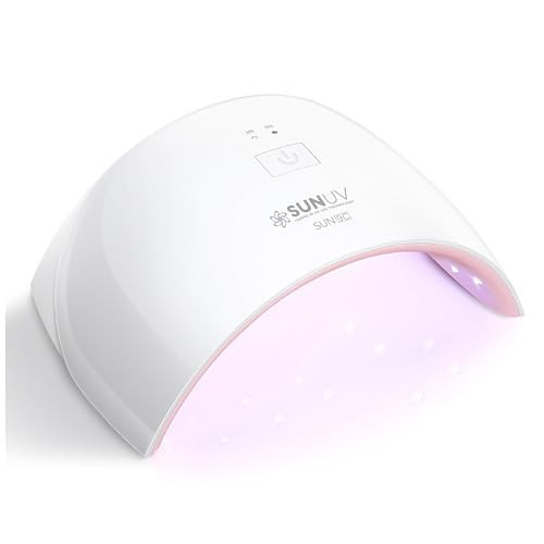 SUNUV UV LED Nail Lamp, Nail Dryer for Gel Polish UV Light for Nails with Sensor 2 Timers SUN9C Pink Gift for Women Girls | Amazon (US)