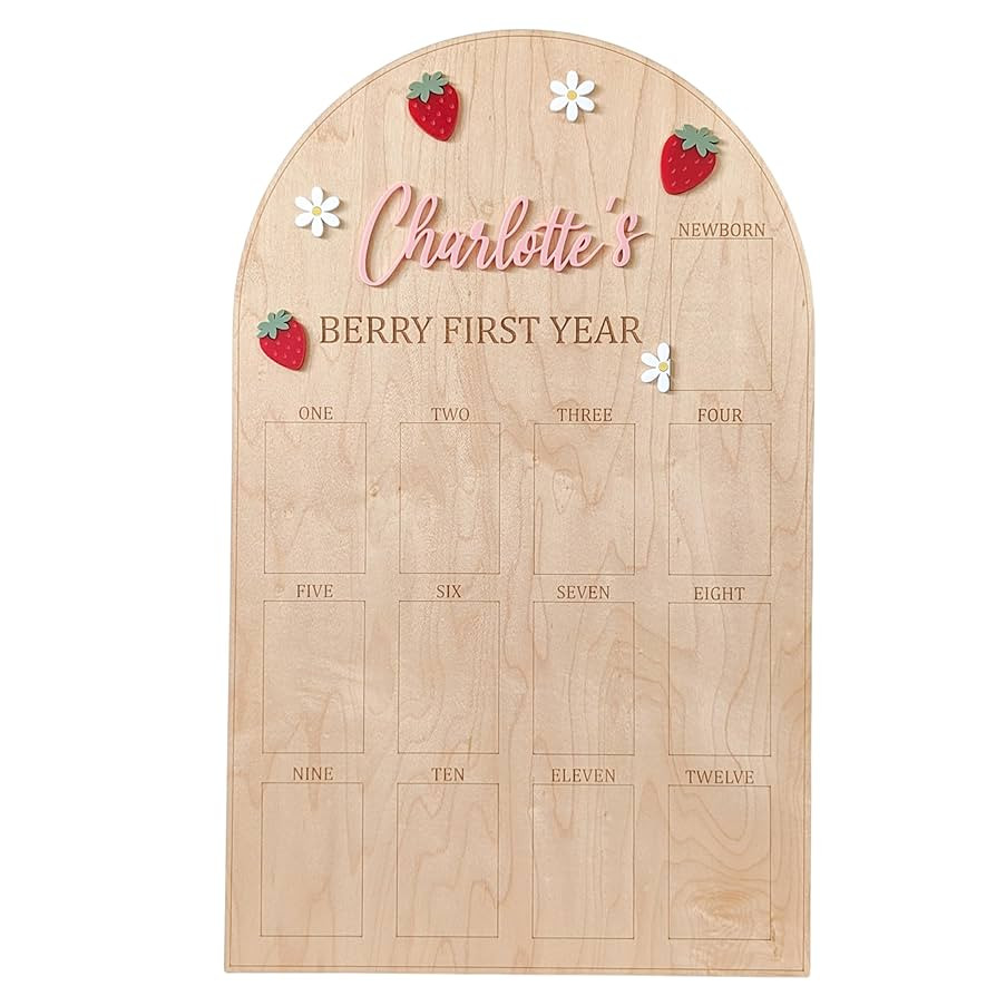 Berry First Birthday Photo Board, Strawberry 1st Birthday Party Decorations, Berry Sweet One Mont... | Amazon (US)
