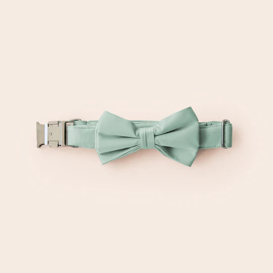 Muggsy Dog Bow Tie Collar - Sage | Birdy Grey