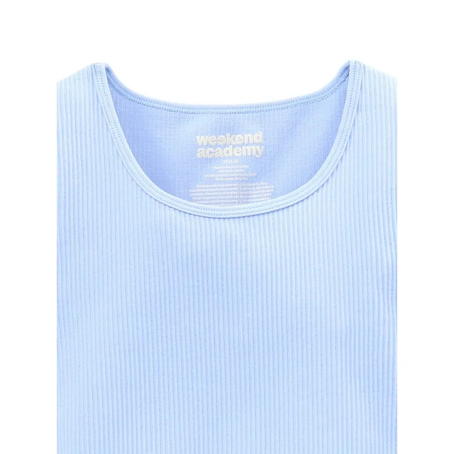 Weekend Academy Girls Cap Sleeve Seamless Top, Sizes 4-18 | Walmart (US)