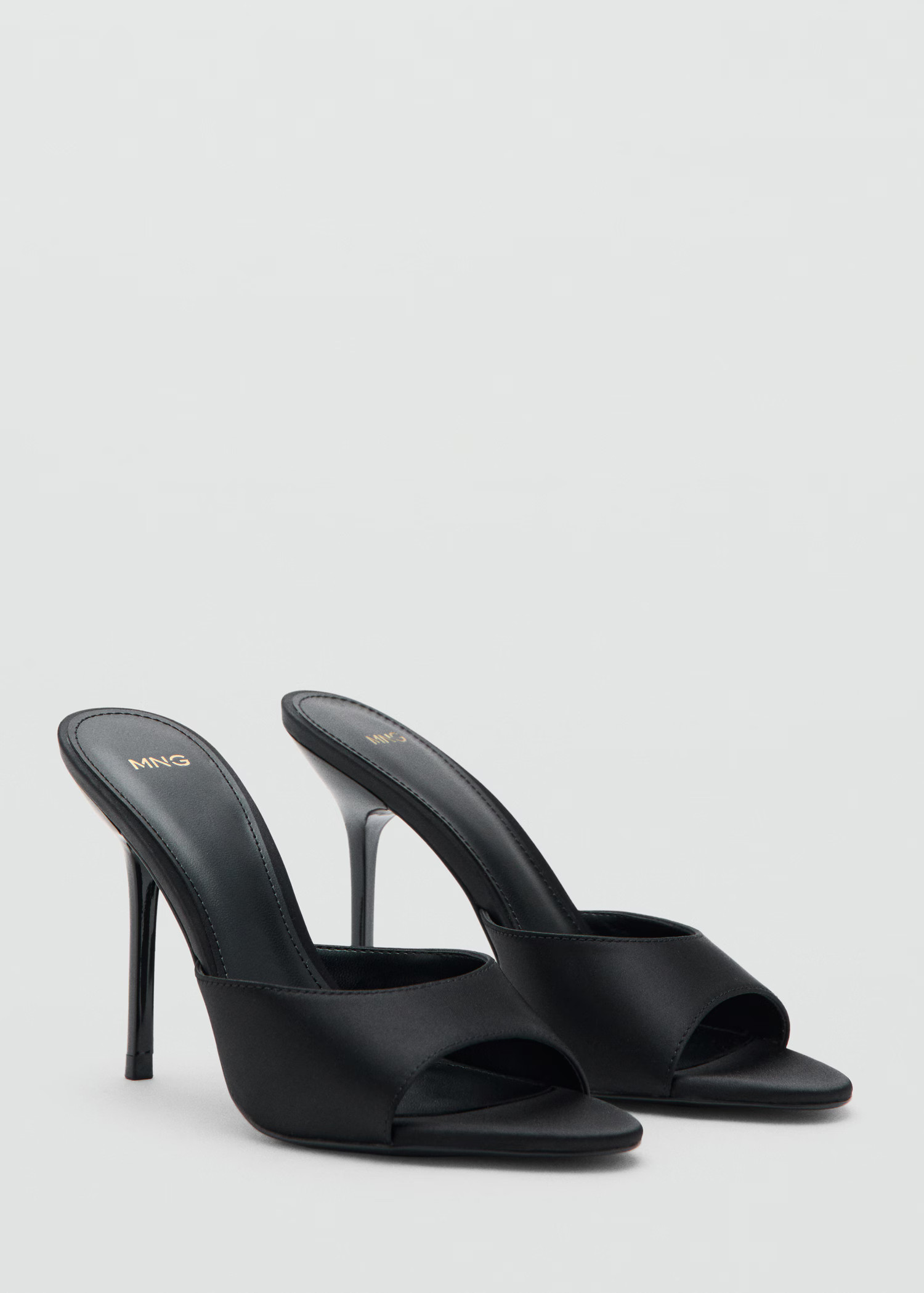 Satin high-heeled sandal | Mango (US/MX/AU)