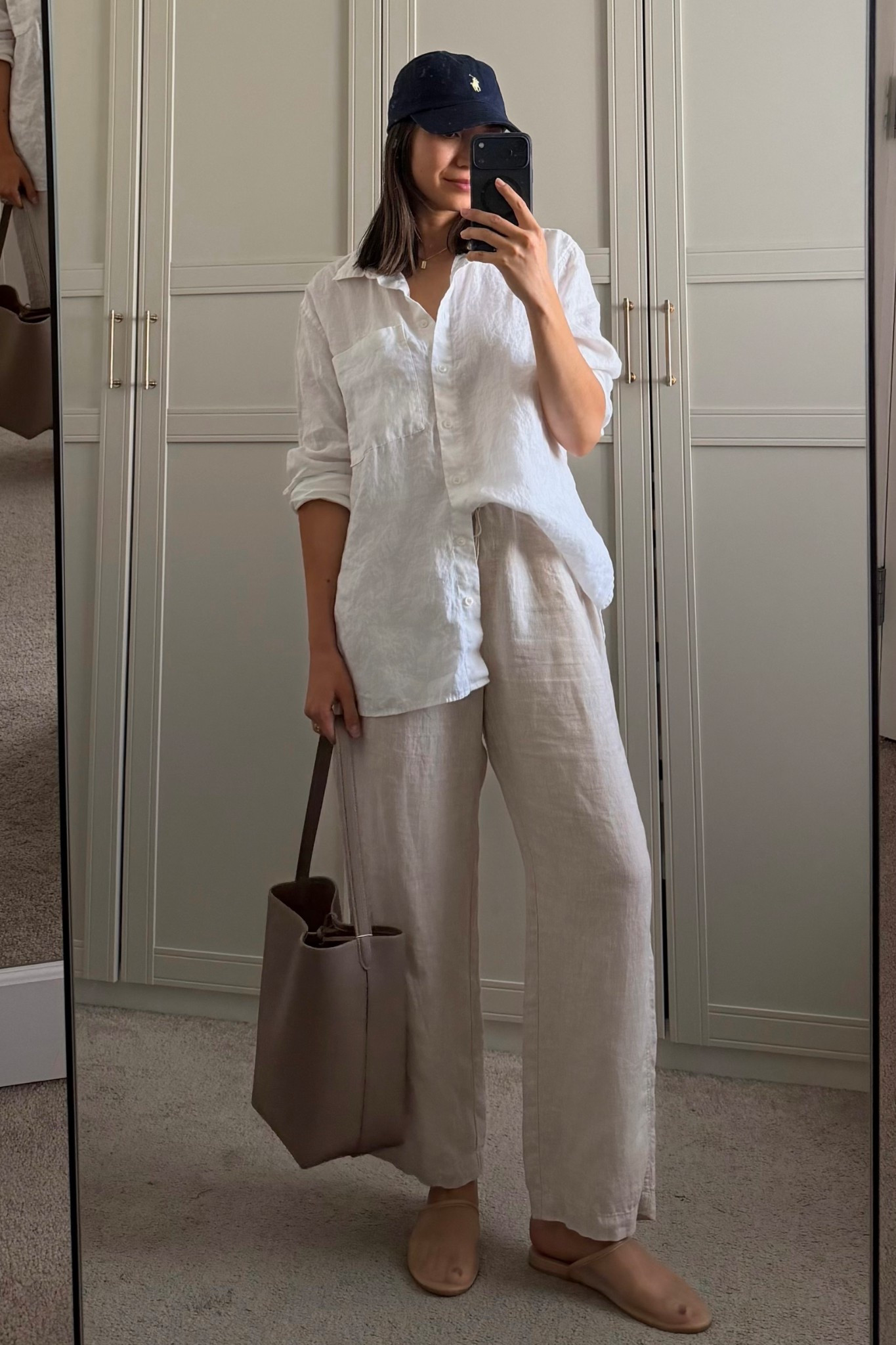 Warm weather spring /summer outfit - easy lived in staples 

BR oversized linen shirt small
BR linen pants small petite 

#LTKmomlife #LTKootd