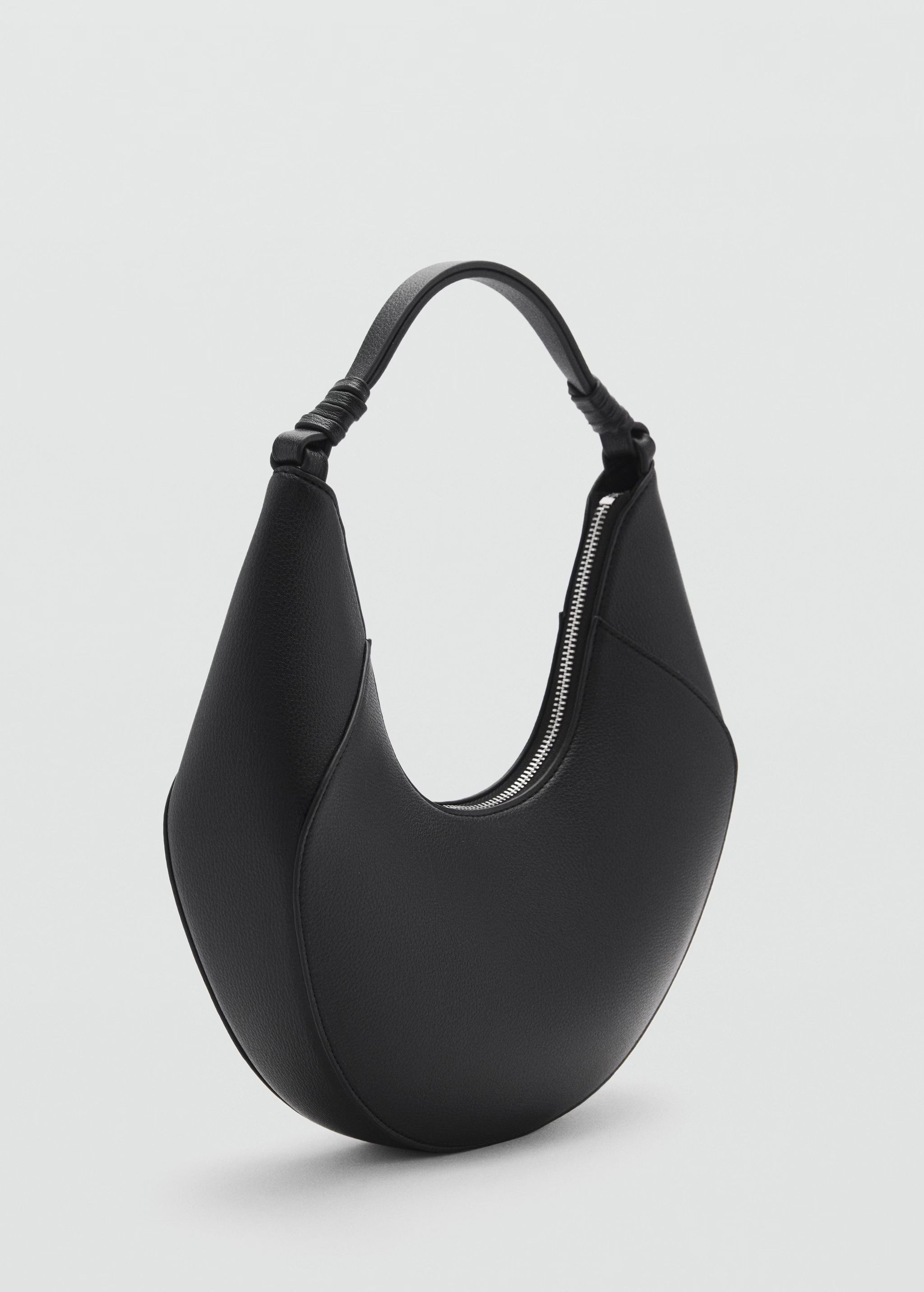 Leather-effect shoulder bag - Woman | MANGO USA | MANGO (US)