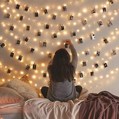 Vont Starry Fairy Lights, String Lights, 66FT, 200 LEDs, Bedroom Decor, Wall Decor, USB Powered, ... | Amazon (US)