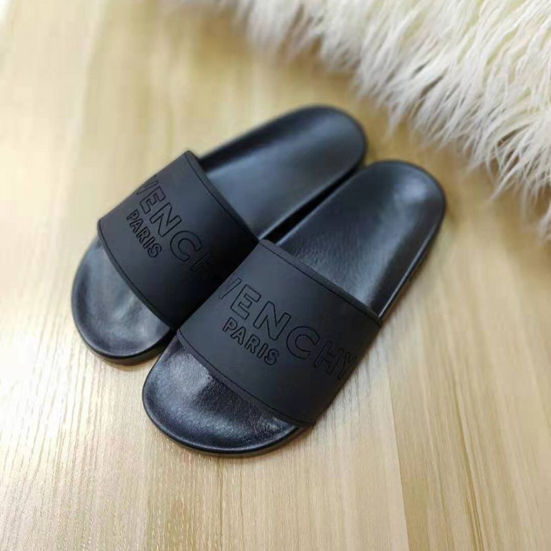 Givenchy Women Men Flat Sandals In Paris Rubber Slides Slippers Size 36-45 | DHGate