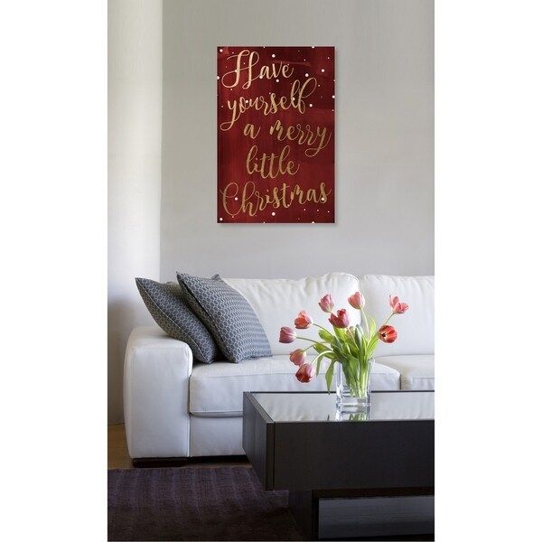 Oliver Gal 'Have Yourself A Merry Christmas' Holiday and Seasonal Wall Art Canvas Print | Bed Bath & Beyond