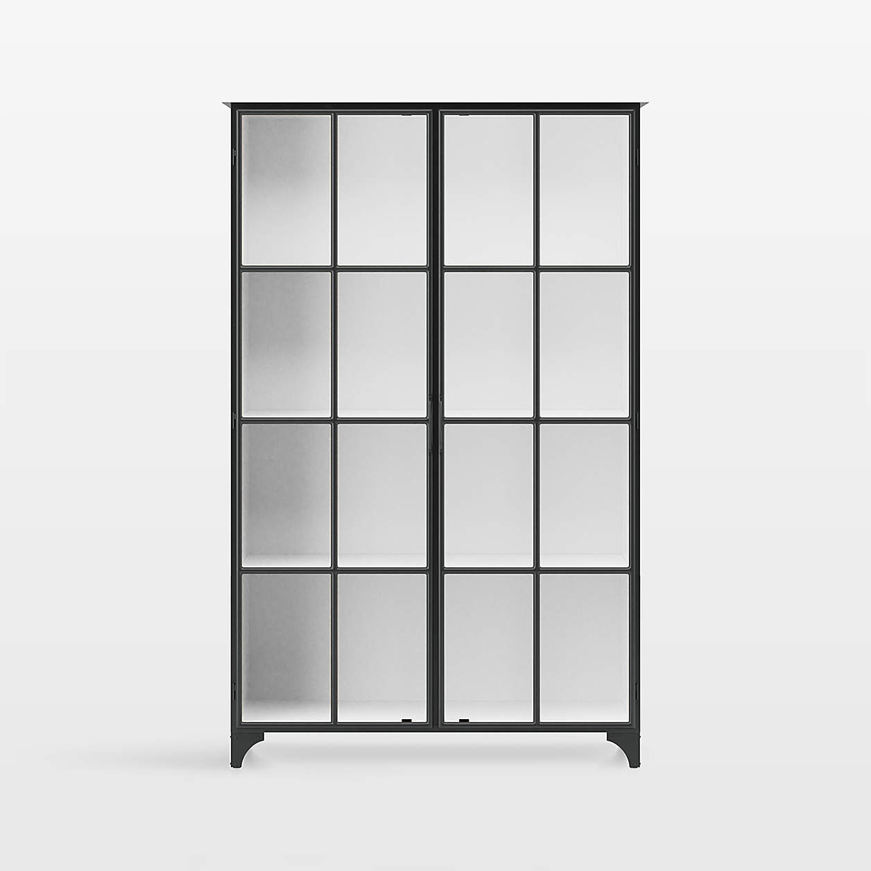 Kedzie Black-and-White Storage Cabinet + Reviews | Crate & Barrel | Crate & Barrel