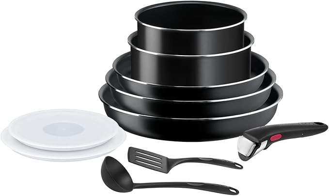 Tefal Ingenio Batterie de cuisine 10 pièces, Poêles, Casseroles, Couvercles, Poignée, Non indu... | Amazon (FR)