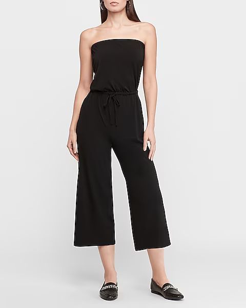 Strapless Culotte Jumpsuit | Express