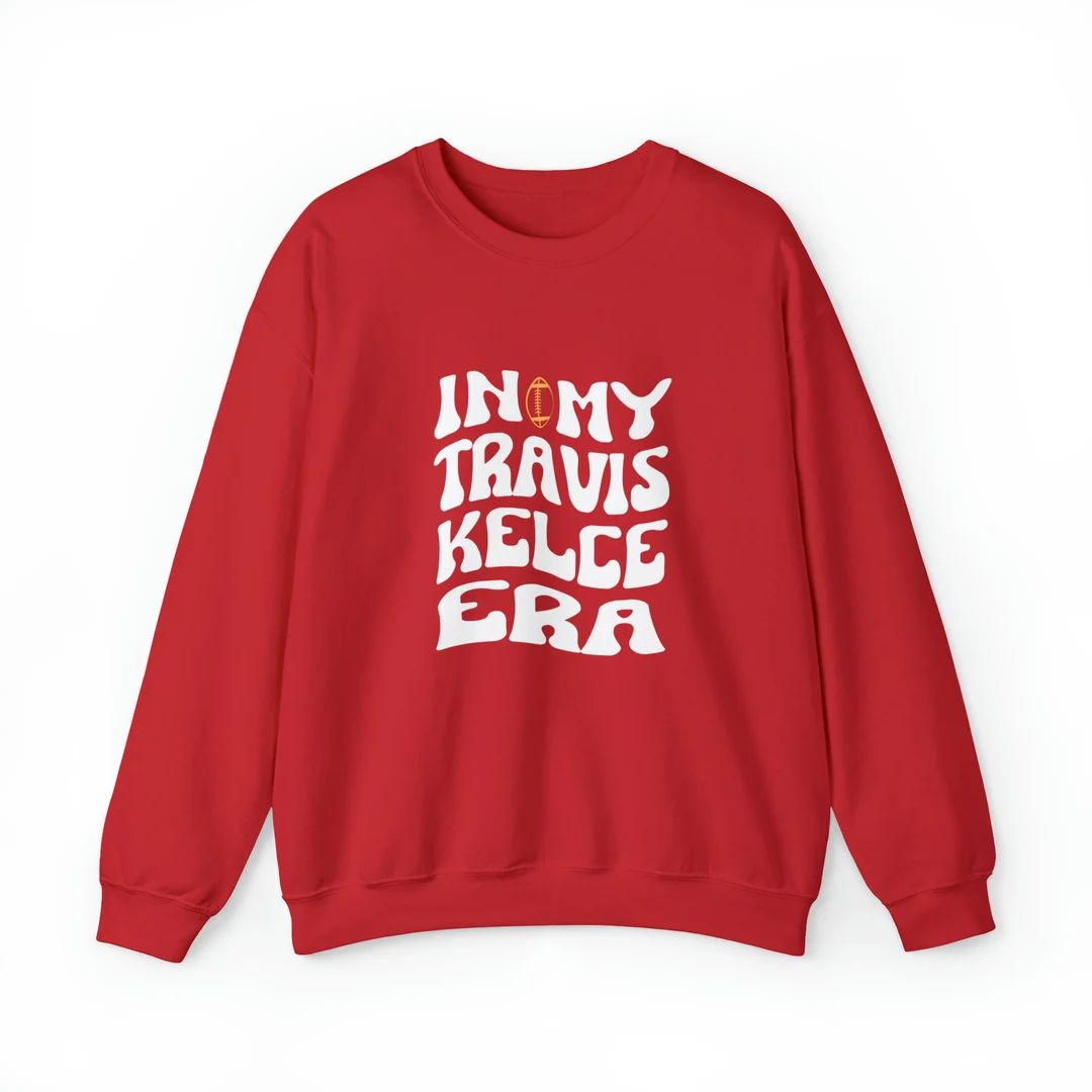 In My Travis Kelce Era Wavy Unisex Heavy Blend™ Crewneck - Etsy | Etsy (US)