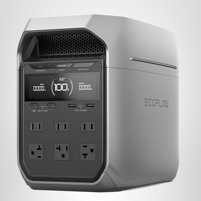 EF ECOFLOW Portable Power Station DELTA 3 Plus, 1024Wh LiFePO4 (LFP) Battery, 1800W AC/140W USB-C... | Amazon (US)