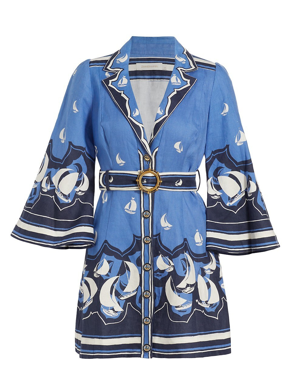 High Tide Belted Linen Shirtdress | Saks Fifth Avenue