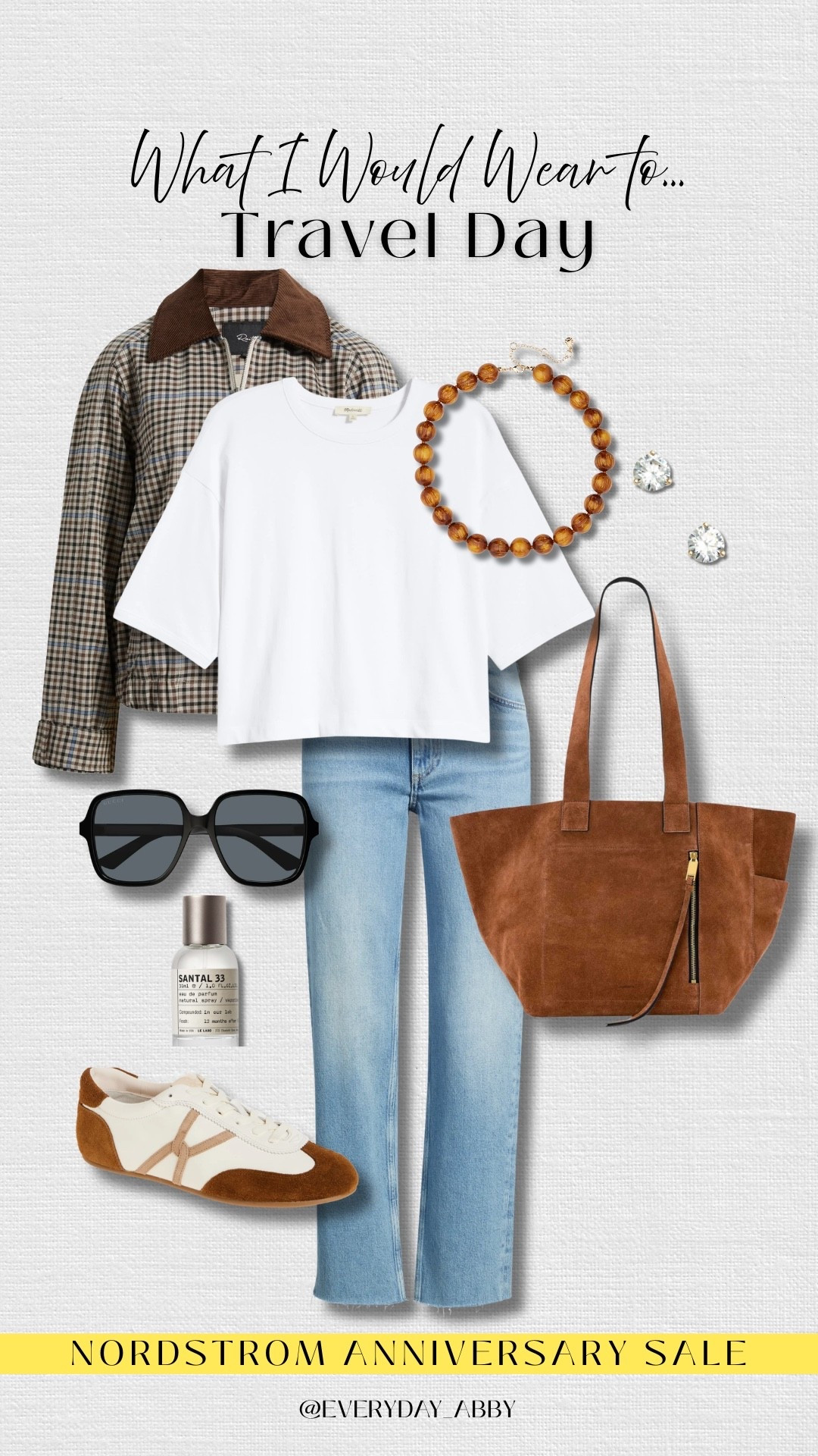 What I would wear travel day 🤎 #nsale