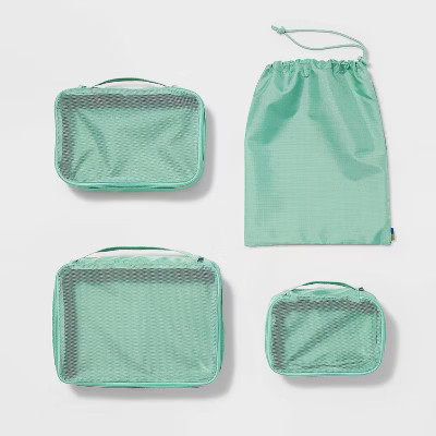 4pc Packing Cube Set Sage Green - Open Story™️ | Target