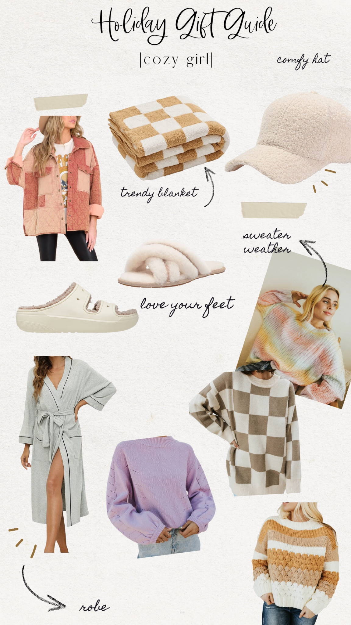 Gift guide for the cozy girl 

#LTKstyletip #LTKHoliday