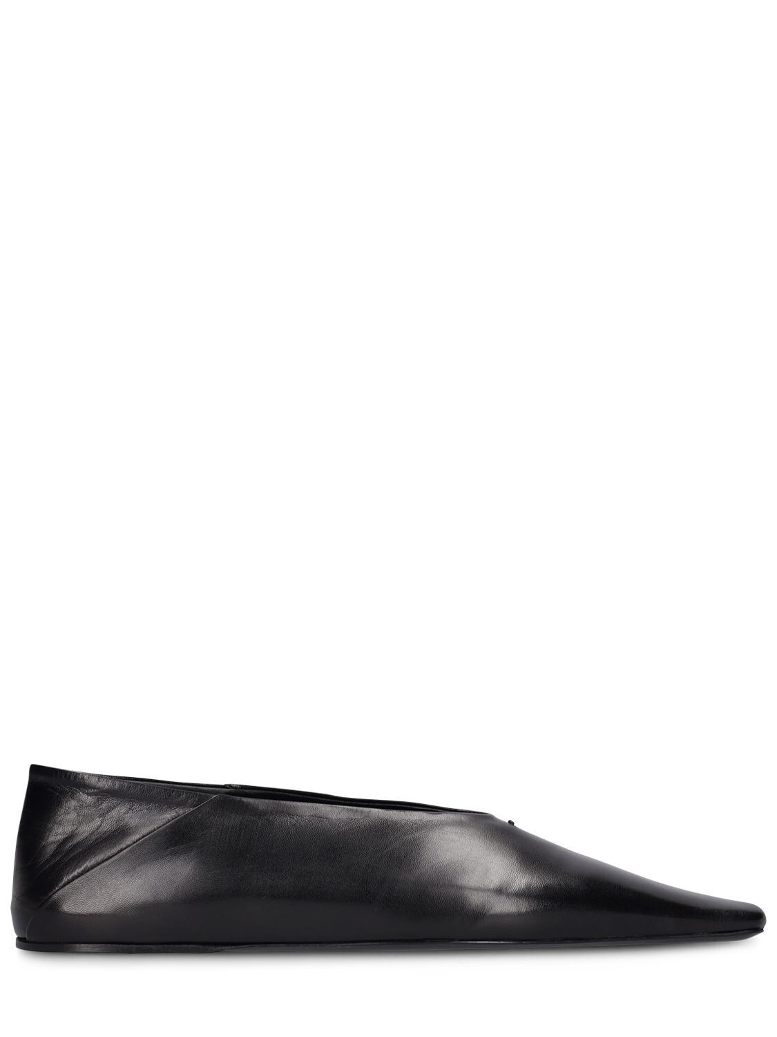 10mm Leather Flat Shoes | Luisaviaroma