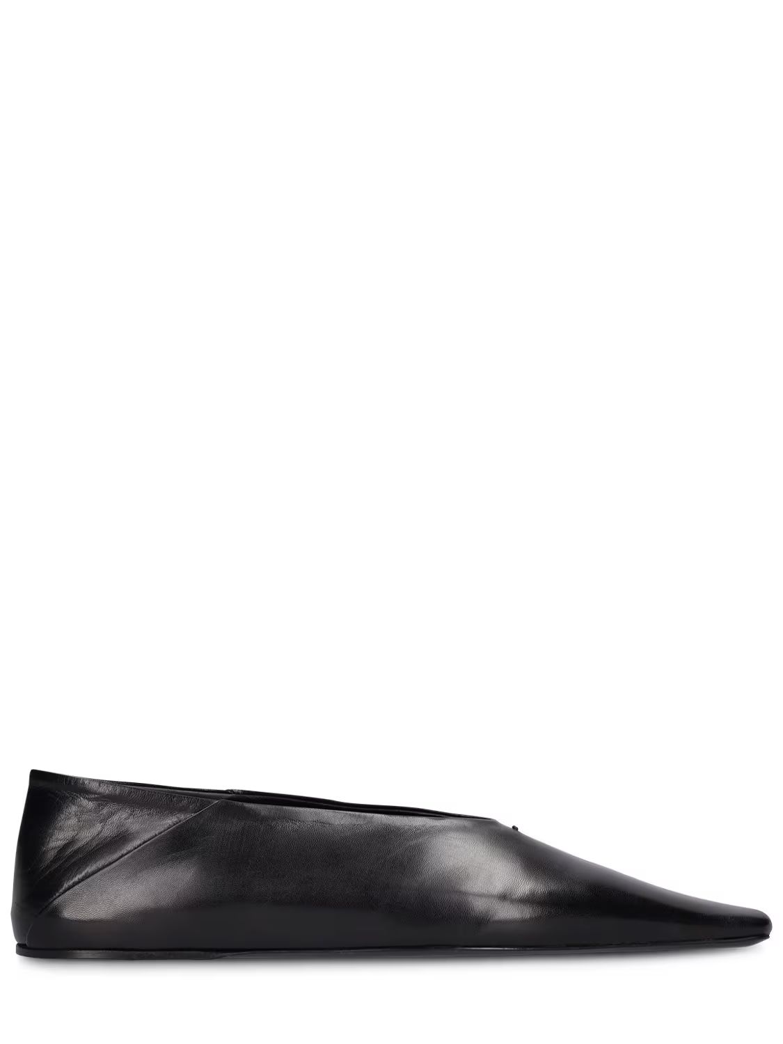 10mm Leather Flat Shoes | Luisaviaroma