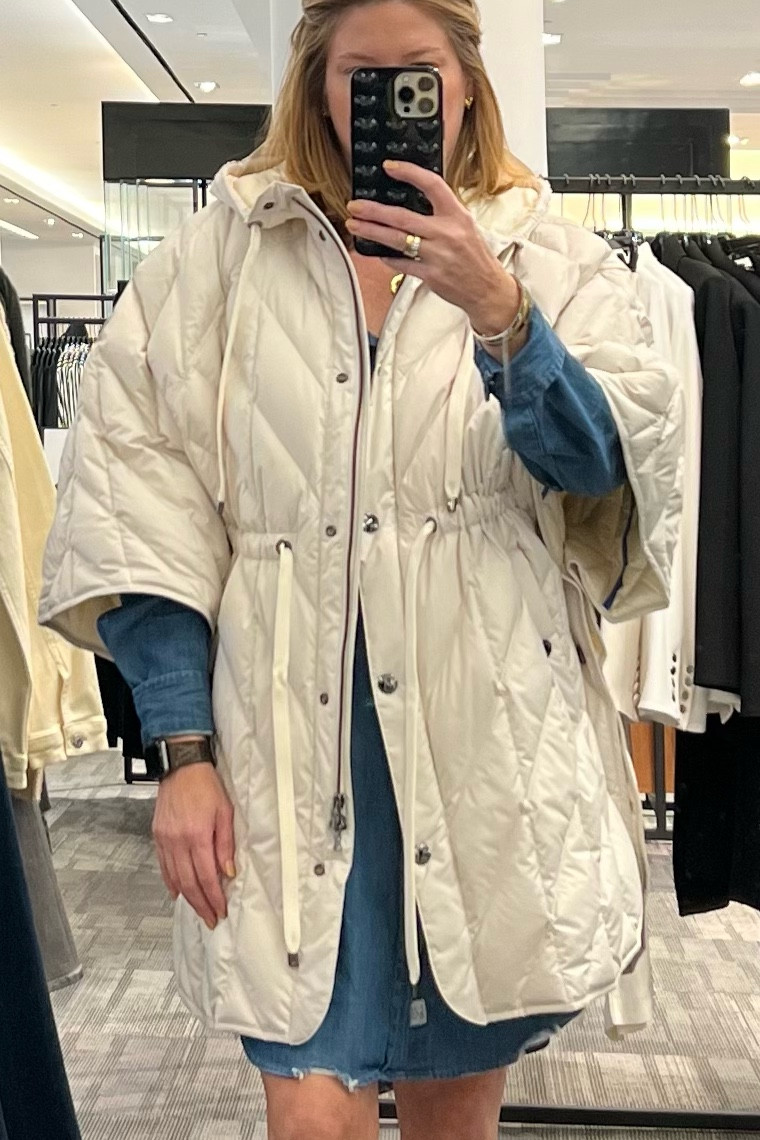 Bogner .. perfect poncho, real down feathers 🪶 

#LTKSeasonal #LTKHoliday #LTKGiftGuide