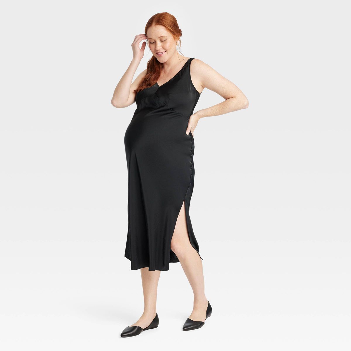 Slip Maternity Midi Dress - Isabel Maternity by Ingrid & Isabel™ | Target