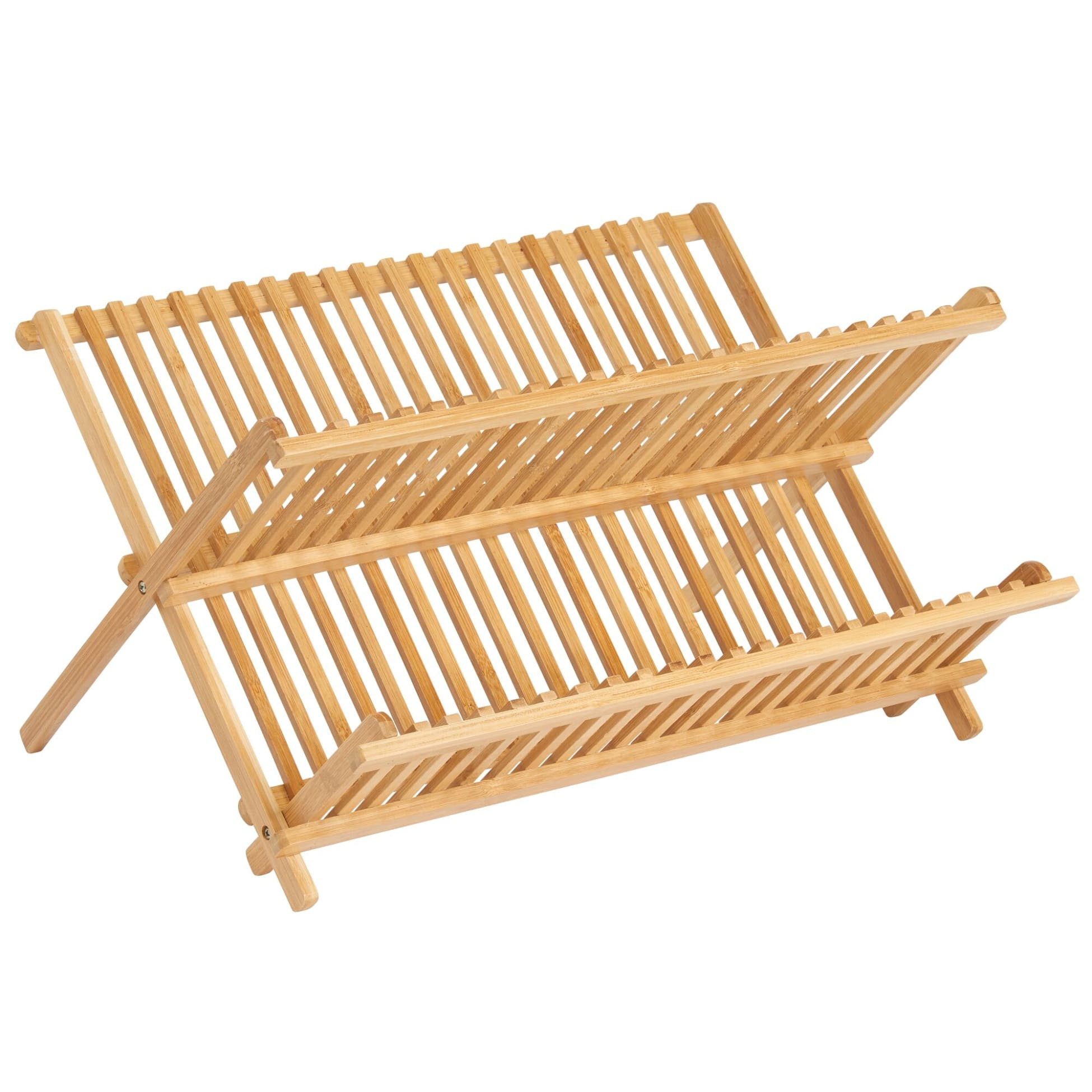 Bamboo Folding Collapsible Dish Drying Rack | Grove