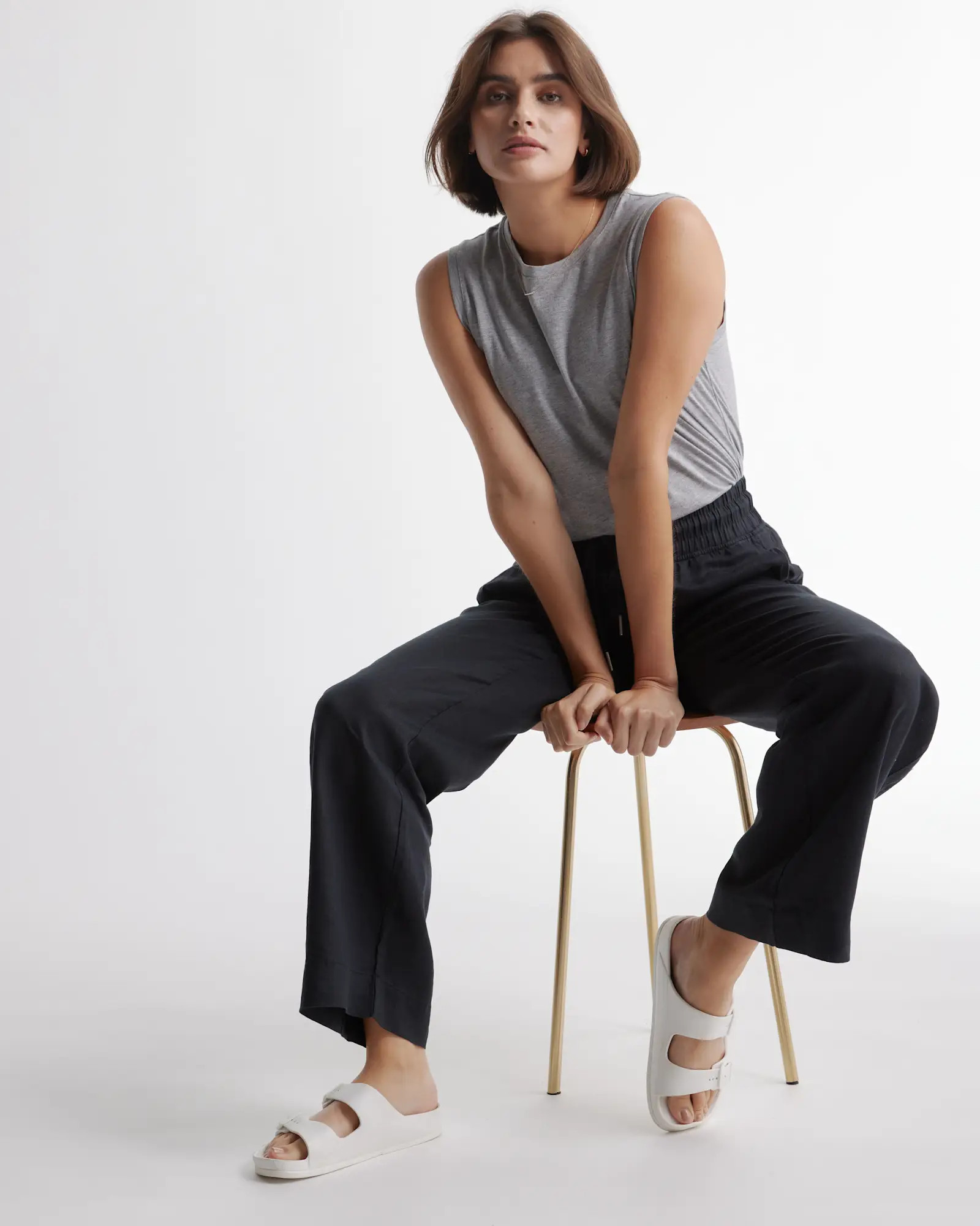 100% European Linen Wide Leg Pants | Quince