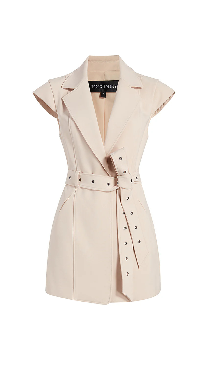 Sleeveless Jacket in Sand | Toccin