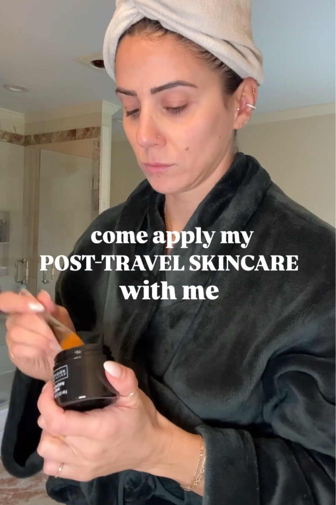 My post travel skincare routine for purification and hydration ✨