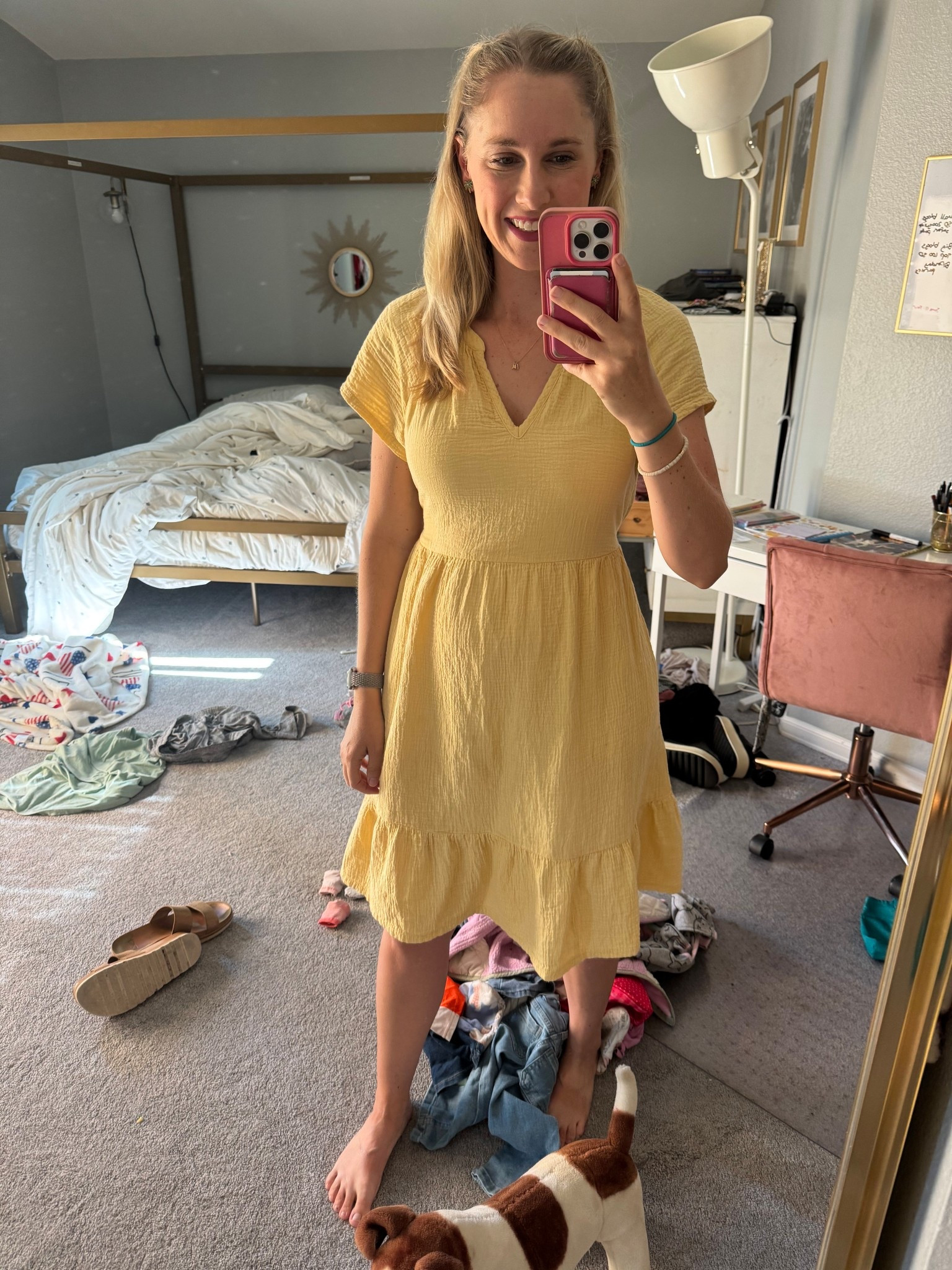 Linen dress and pantss