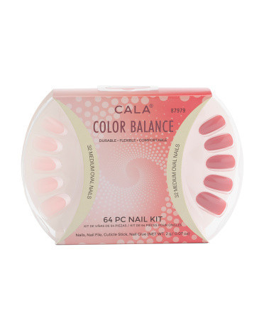 64Pc Press On Nail Kit For Women, Acrylic | TJ Maxx