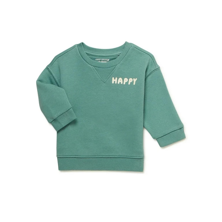 easy-peasy Baby Solid French Terry Crew Sweatshirt, Sizes 0/3-24 Months | Walmart (US)