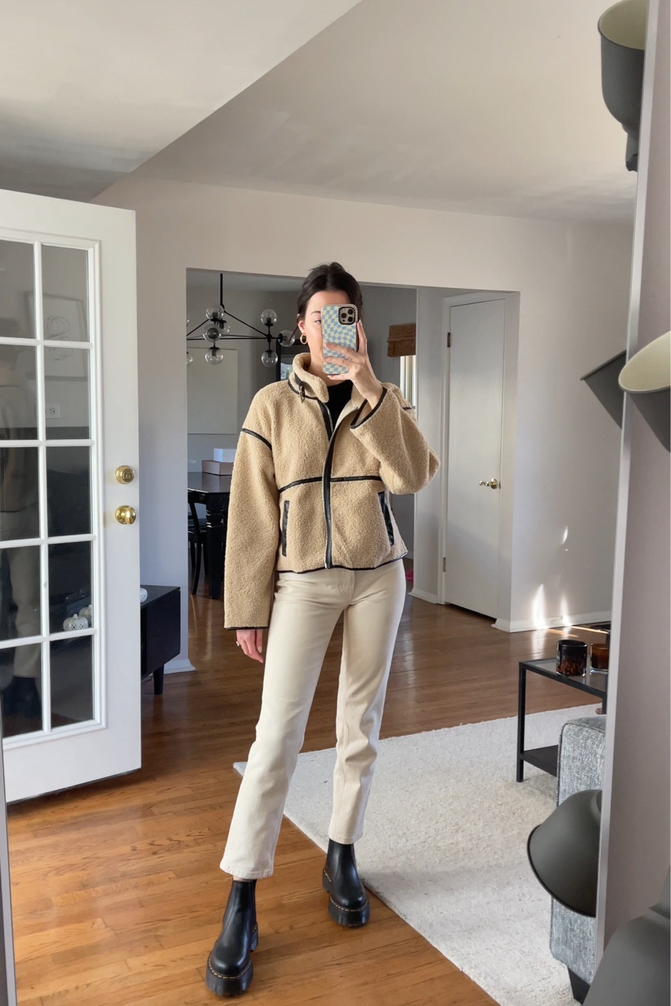 Jacket is from Grey Bandit (can’t tag on LTK) but my code is CASSIE15 :)

Wearing size 24 in the jeans! 

#LTKshoecrush #LTKunder100 #LTKSeasonal