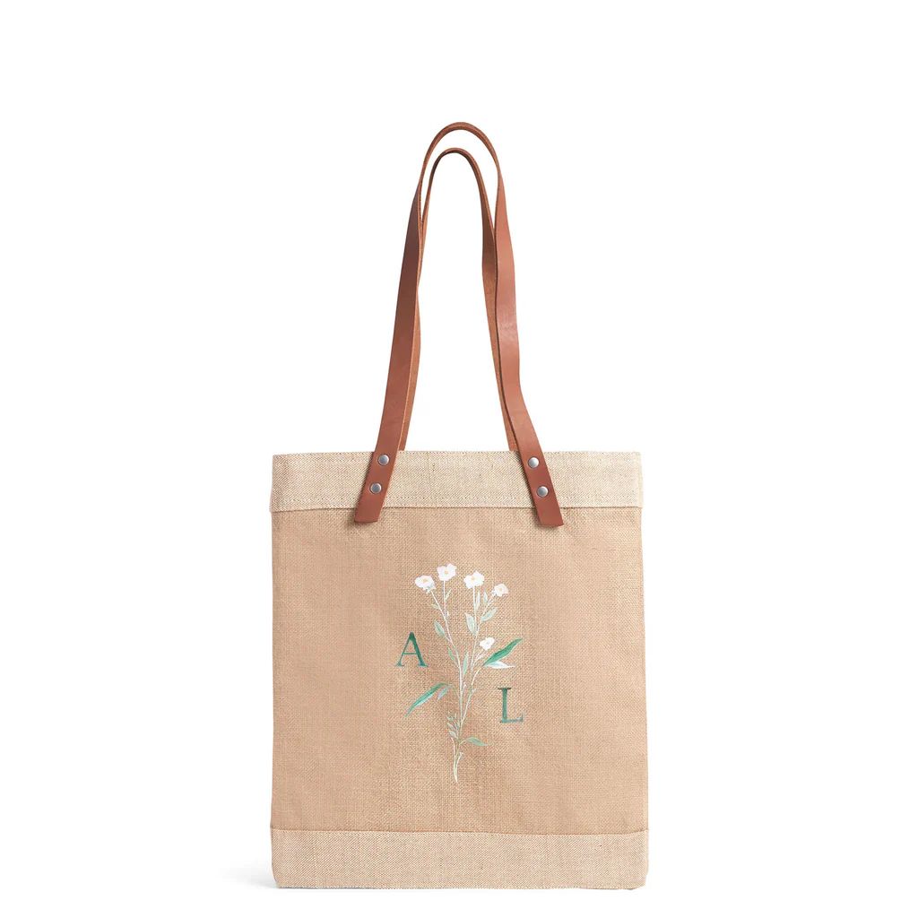 Market Tote in Natural Wildflower by Amy Logsdon | Apolis