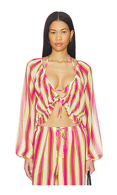 Solid & Striped The Seraphina Top in South Beach Stripe from Revolve.com | Revolve Clothing (Global)
