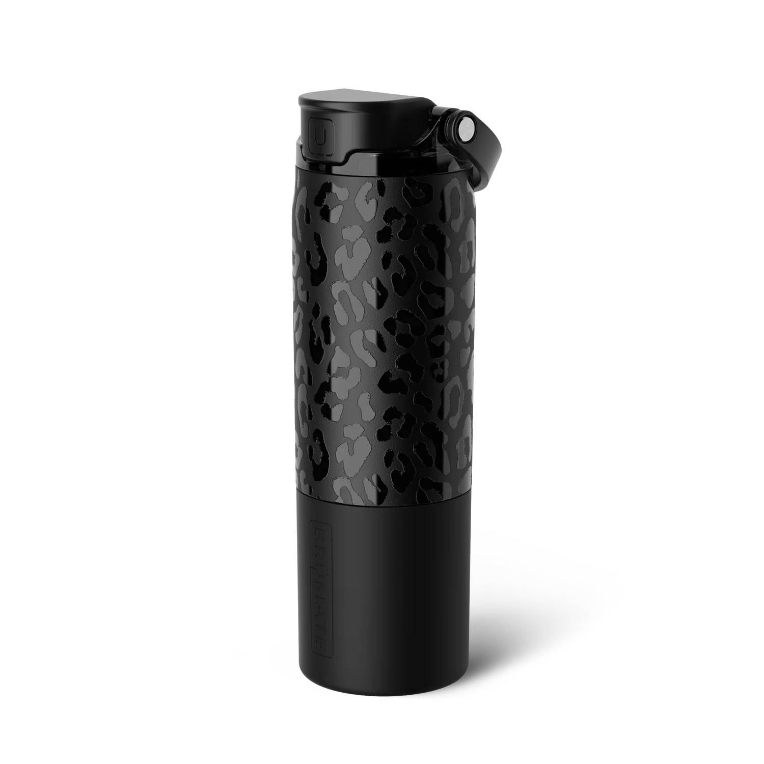 Rise 25oz | Onyx Leopard Leakproof Water Bottle | BrüMate | Brumate