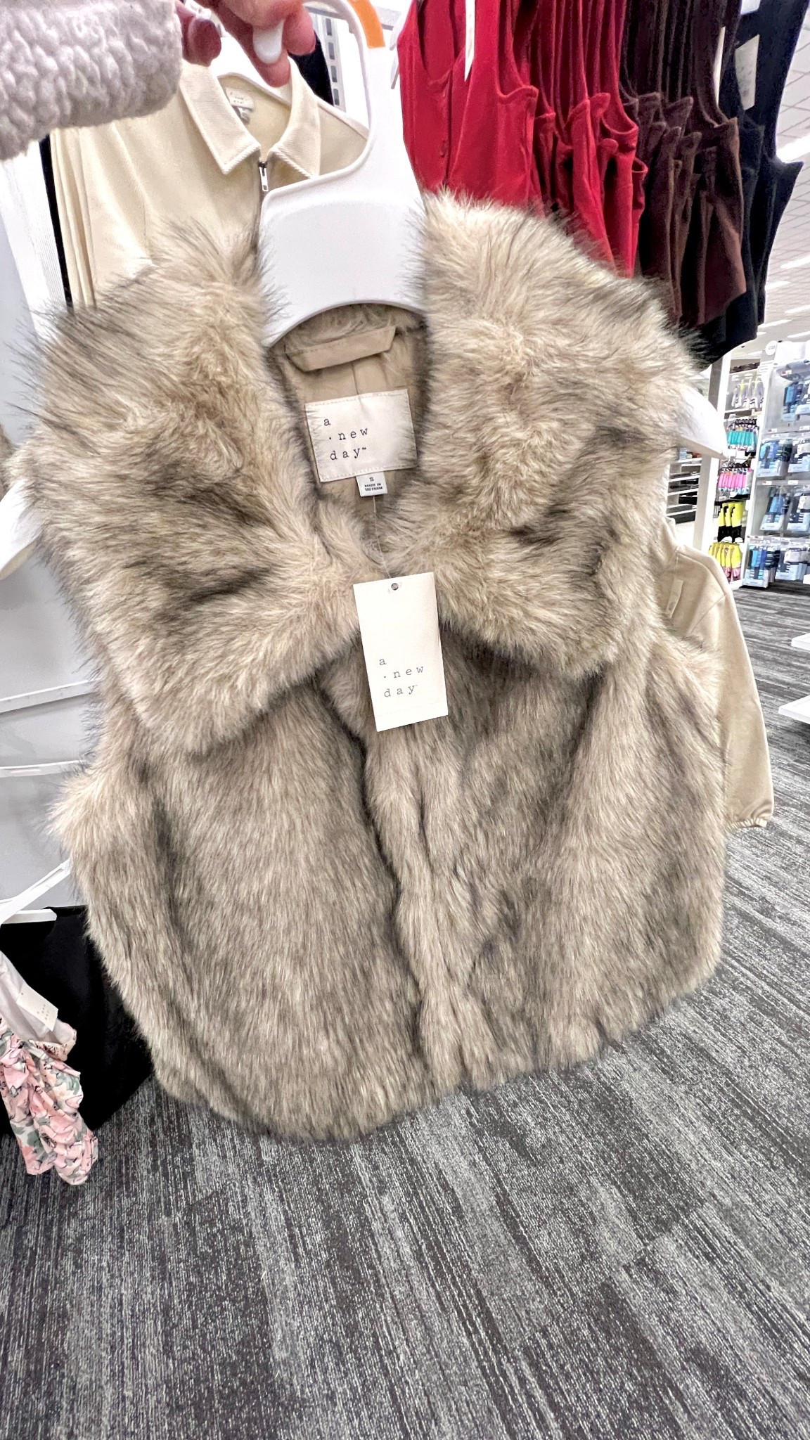 On sale for 20% off

Women's Faux Fur Vest - A New Day™ Tan

#LTKSaleAlert #LTKSeasonal #LTKStyleTip