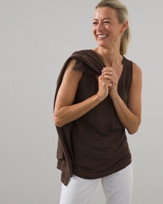 Linen Stretch Layering Tank | Chico's