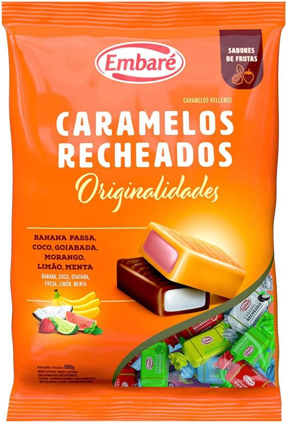 Embaré Bala De Caramelos Recheados Originalidades Sortida 600G - | Amazon (BR)
