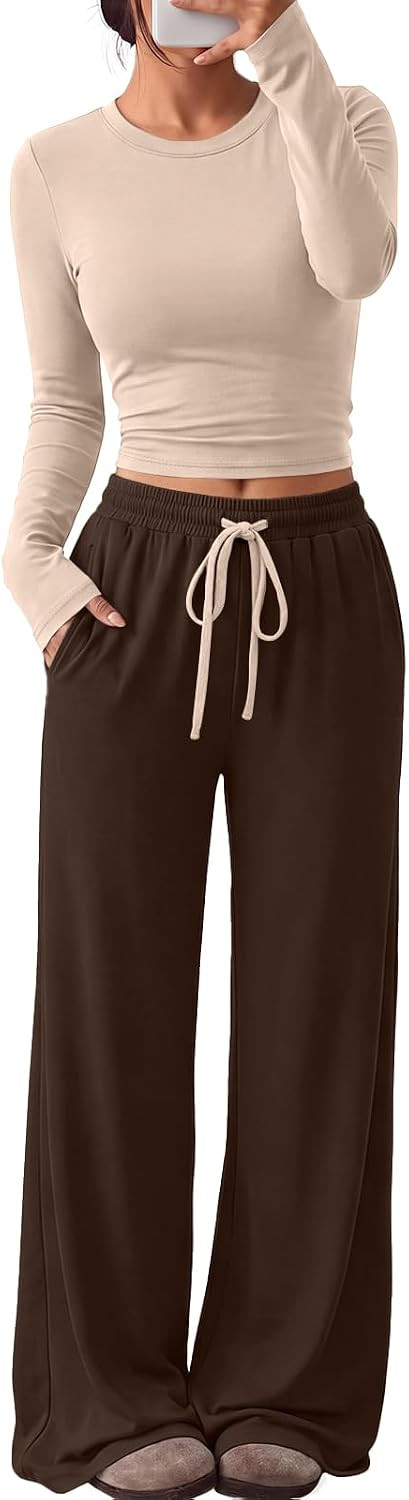 Trendy Queen Women's 2 Piece 2026 Fall Fashion Lounge Set with Pockets | Amazon (US)