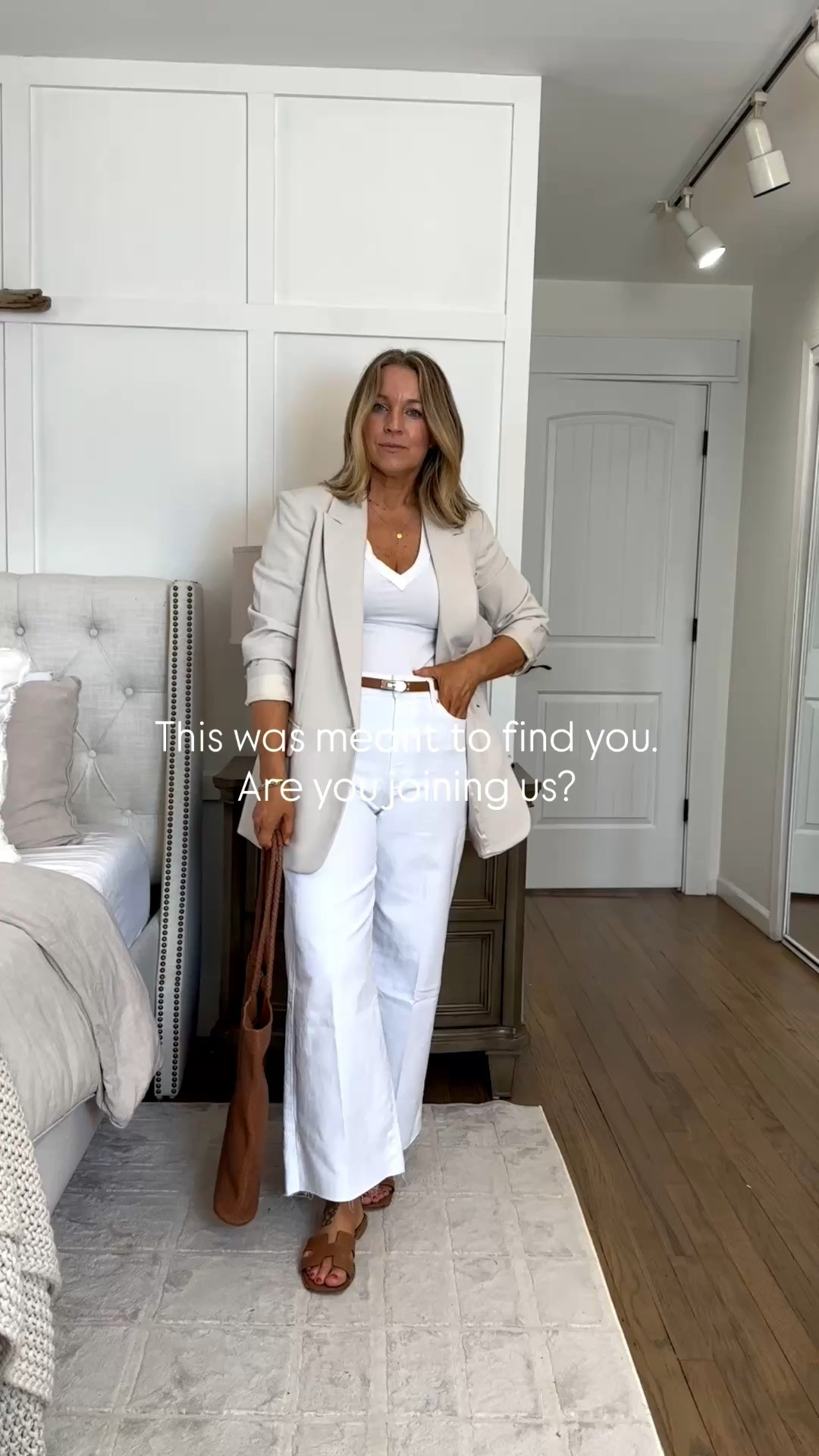 Small blazer. Medium tank. Tts 29 jeans in regular length (27” inseam) 🤌🏼🤌🏼🤌🏼 I’m in the Paige denim here but also own the jcrew and wear the same size. Classic length in jcrew. They are stiffer and more denim like. The Paige are soft and stretchy and feel like leggings. Have not tried the others linked but have tried the two brands and their tts and amazing! 

No notes. Linked less expensive denim options also! I wear my true size 8/29/M in all. Regular length

#LTKOver40 #LTKPetite #LTKMidsize