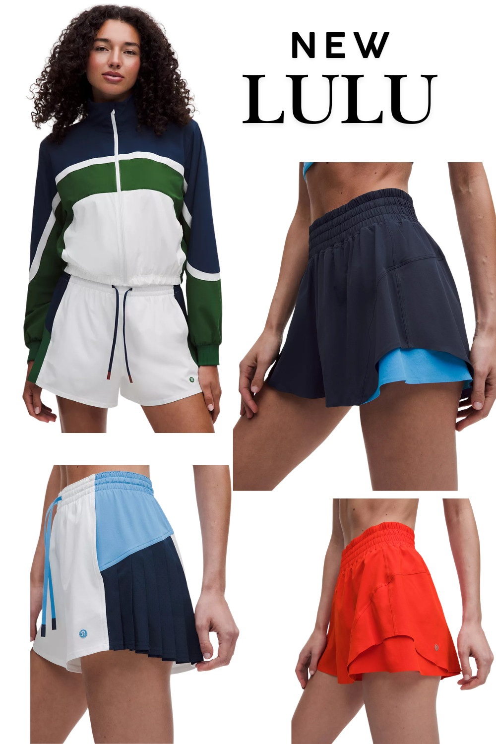 new at lulu.

cutest high rise running shorts. I especially love the two tone color option. 

new windbreaker style track jackets are trending right now!

#LTKSeasonal