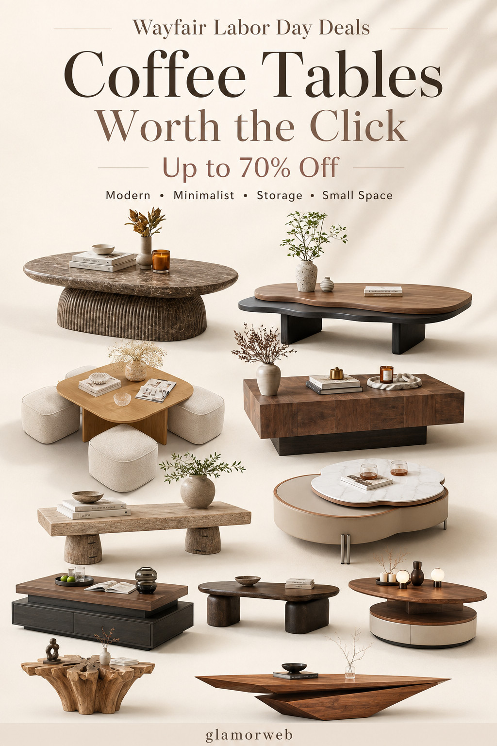 I found the best coffee table finds from the Wayfair Labor Day deals and these are SO good for a fall living room refresh 🤎 From modern minimalist coffee tables to storage coffee tables and small-space styles, there are so many beautiful pieces that make a living room look more elevated without a huge makeover. If you’ve been wanting a must-have coffee table that feels stylish, functional, and perfect for cozy season, this is such a good time to shop with up to 70% off.

#Wayfair #WayfairFinds #WayfairLaborDayDeals #LaborDayDeals #CoffeeTableFinds #CoffeeTable #MustHaveCoffeeTables #ModernCoffeeTable #ModernMinimalistCoffeeTable #MinimalistCoffeeTable #StorageCoffeeTable #SmallSpaceFurniture #SmallLivingRoom #LivingRoomRefresh #FallLivingRoom #FallHomeRefresh #LivingRoomFurniture #ModernLivingRoom #CozyLivingRoom #ApartmentDecor #ApartmentLiving #HomeDecorFinds #FurnitureDeals #FurnitureSale #HomeFinds #LTKHome #LTKFinds #FallDecorIdeas 

 #LTKSeasonal #LTKHome #LTKSaleAlert