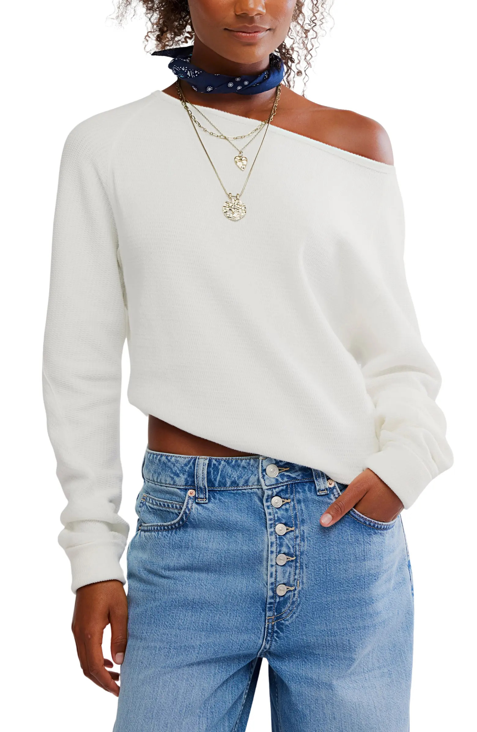 Jess One-Shoulder Thermal Top | Nordstrom